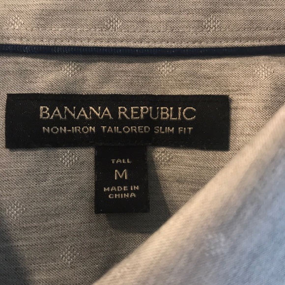 Men’s Banana Republic Gray Oxford - Picture 4 of 4